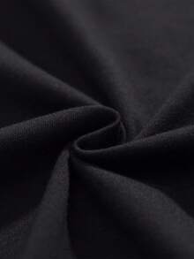 Men's Breathable Moisture-Wicking One-Piece Sleepwear Robe, Spring/Autumn, For Fall & Winter - Black - View 9