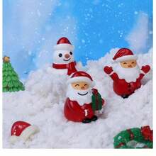 4pcs-Christmas Cute Snowman Festival Decoration Ornament Statues Desktop Small Ornament Decorations - Multicolor - View 6