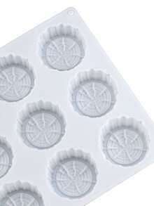 1pc Tree Stump Shaped Silicone Cake Mold, Christmas Baking Mousse Dessert Cake Mold, Cake Decorating Candy Chocolate Mold - White - View 5