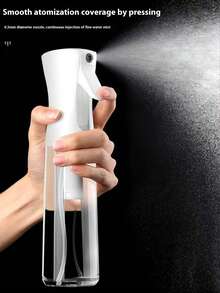 1pc 500ML/300ML Spray Bottle, Refillable Mist Bottle, Face Mist Bottle, Pump Bottle, Spray Bottle, Makeup Mist, Refillable Hydrating Bottle, Cleaning Plastic Bottle, Sprayer, Travel - White - View 14