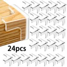 2/6/12/18/24pcs Silicone Proofing Corner Protector Clear Corner Guards, Corner Protectors Proof Corners And Edges Protector, Clear Table Corner Protectors For Safety - Clear - View 13