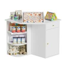 AYYDS Changing Table With Changing Top, Changing Table, Chest Of Drawers With 2 Drawers, Removable Changing Top, White - White - View 6