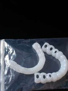 硅胶牙齿美白贴面，上下牙齿，假牙套，适合自拍微笑 - 多種 - 查看 9
