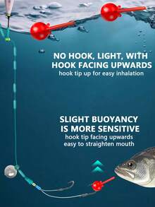 100/200pcs Reusable Soft Tail Dynamic Reverse Bottom Fishing Lures - Red - View 4