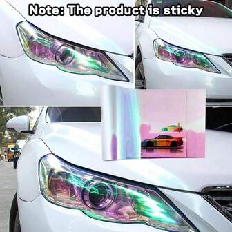Car Headlight & Taillight Tint Film, Gradient Purple Color, 30cm X 60cm