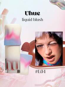 Uhue 4.5ml/0.15fl Oz Liquid Blush L04, Lightweight Creamy Formula, Easy To Apply And Blend, Creates Natural Radiant Flush, Long-Lasting And Smudge-Proof, Suitable For All Skin Types - L04 - Xem 1