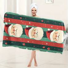 1 Toalha de Banho com Tema Natalino Elegante. Altamente Absorvente, Ultra Macia e Leve. Acessório de Banheiro. O Presente Perfeito para o seu Parceiro e Imprescindível para o Banheiro de sua Casa. Toalhas de Banho para Salão de Beleza, Hotel, Esportes, Essenciais Domésticos, Toalha, Cuidados com a Pele