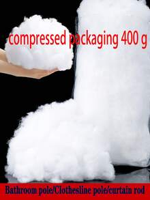 1件750克高品质填充物，超细羽绒棉，真空压缩丝棉，聚酯纤维填充物，适用于枕头、靠垫、编织娃娃、钩编、工艺品、毛毡、填充物、艺术与手工艺品、DIY填充物、毛绒玩具、枕头填充物，也适用于猫窝、狗窝、豆袋沙发等。 - 彩色 - 查看 12