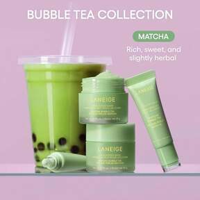 Laneige Lip Glowy Balm Sheer Tinted Moisturizer With Shea Butter For Hydrating Shine & Soft Lips - Matcha Bubble Tea