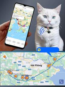 Mini Pet Tracker GPS Cat Tracker, Pet Location Tracker, Cat/Dog Collar Accessory, Track Viewing, Pet Supplies