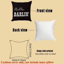 2pcs Western Cowboy Letter Throw Pillow Covers, 17.7x17.7 Inches - Soft Polyester, Easy Care, No Battery Required, Great For Living Room, Bedroom, Office And Dining Room Decor, Ideal Gift For Birthday And Holidays (No Pillow Insert) - Beige - View 4