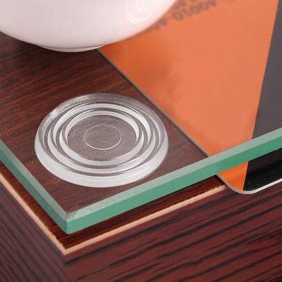20 High-Quality Transparent Suction Cup Pads, Glass Tabletop Anti Slip Pads, Glass Cover Shock-Absorbing Pads, Anti Slip Rubber Pads, Desktop Cushioning Rubber Pads, Multifunctional Cushioning Pads - Anti Slip, Durable Furniture Foot Protection Pads, Easy To Install And Remove, Reusable, Suitable For Glass Tables, Coffee Tables, Mahogany Furniture, Very Suitable For Living Rooms And Offices.