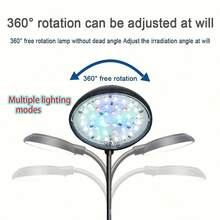 Aquarium Light For 1 To 3 Gal Fish Tank (Dimmable White+Blue+Red LED) USB Full Spectrum 5W 7W Dimmable Small Fish Tank Light Lamp, Adjustable Brightness Fish Tank Light For Open Terrarium,Planted Tank,Round Fish Tank ,Square Fish Tank