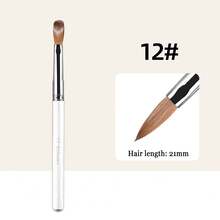 Wholesale Round 100# Kolinsky Acrylic Oval Nail Brush 16/22# Japanese Nail Brush Manicure Brush