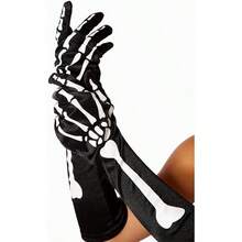 4/3/2/1 Pairs Halloween Skull Touchscreen Skeleton Gloves, Suitable For Women And Children's Halloween Party Costumes, Black Polyester Gloves - Multicolor - View 9