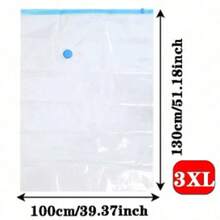 5 piezas Bolsas de almacenamiento al vacío, Bolsas de compresión extra gruesas a prueba de agua y aire para edredones, ropa, viajes, dormitorio, bolsas reutilizables ahorradoras de espacio, ideales para regalos de Navidad