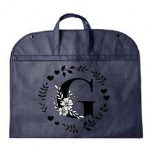 1个防尘衣物袋，防水衣物保护套，时尚26字母印花衣柜收纳袋，悬挂式衣橱整理袋，适合返校季、情人节和生日送给男友/女友的礼物 - 藍色 - 查看 14