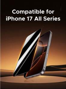 UGREEN UGREEN 2PCS Privacy Screen Protector Black Edge Full Screen Anti-Spy Tempered Glass Screen Protector Compatible With IPhone 17 Air Pro Max