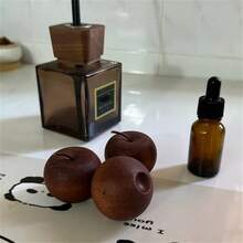 Natural Wooden Aroma Diffuser - Apple Shaped Essential Oil Diffuser, Elegant Brown Wood Grain, Operation Without Fire, Fully Automatic Diffusion System Suitable For Home, Car, Office - Excellent Air Freshener And Holiday Gift (Compatible With Essential Oils, No Heating/No Open Flame) - Suitable For Bedroom, Living Room, Spa Decor - Natural Wooden Material, Apple Scented Aroma Diffuser For Improving Air Quality, Fashionable Home Accessory, Home Decor Christmas Decorations Room Decor Christmas, Christmas Gifts
