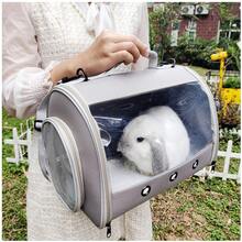Transparent TPU Portable Travel Backpack – 1pc Pet Carrier Cage For Hamsters, Rabbits, Lizards And Small Animals