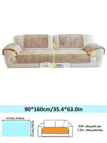 واحدة غطاء وسادة كنبة برسمة خطوط بسيطة، غطاء كنبة من الفرو السميك بطراز بوهيمي، وسادة وقائية للكنب للزينة في غرفة المعيشة والنوم، مقاوم للانزلاق وصديق للحيوانات الأليفة