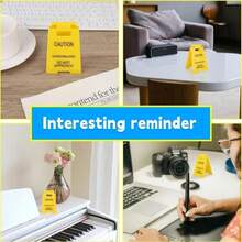 Funny Office Prank Desk Sign, Caution Overstimulated Do Not Approach Warning Sign Humorous Gag Gift Mini Desk Decor For Coworkers Employees Boss Teammate Office Workplace Cubicle Home - 白色 - 查看 7