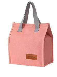 1 szt. Nowa, zapieczętowana torba na lunch, przenośna, wielokrotnego użytku torba na lunch, wodoodporna torebka, odpowiednia do biura, pracy, szkoły, podróży, kempingu, pikniku na świeżym powietrzu dla mężczyzn i kobiet, wielokrotnego użytku pojemnik na lunch, duża torba na lunch, odpowiednia do pracy, pikniku, plecaka, torebki na lunch, torby chłodzącej, torby do przechowywania, uroczej torby na lunch, torby na lunch, małej damskiej torby na lunch, torby na przybory szkolne