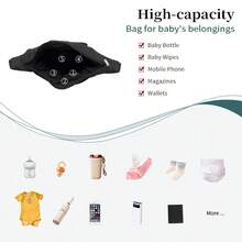 Stroller With Bag, Without Latch Base, Stroller For Newborns, Multifunctional Stroller For Newborns, Adjustable Handle, Foldable Frame - Grey - View 4
