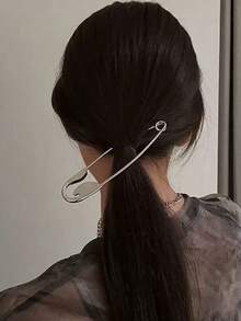 Pinza de pelo de metal extra grande, accesorio de cabello único y grueso, extensión de moño, pasadores para el cabello