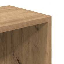 Libreria Larryhot in rovere artigianale 31x24x77 cm in legno ingegnerizzato, resistente e durevole, facile da montare, stile decorativo, adattA, Per riporre soprammobili, statuette, libri, piccoli oggetti, ecc. - Castano - Visualizzare 9