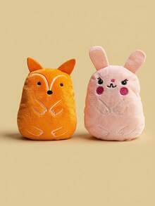 小狗吱吱叫狗玩具套装毛绒小狗，可爱咀嚼宠物狗玩具，带吱吱叫声，适合小型犬玩耍（仅限宠物）