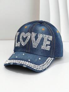 Sombrero de sol de moda para comercio transfronterizo, estilo deportivo hip hop con decoración de letras con tachuelas, adecuado para senderismo, camping, fiestas
