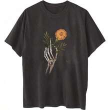 Women's Tops Letter Tee Graphic T-Shirts, Vintage Shirts For Women Cute Graphic Tee Spring Short Sleeve Tops Oversized Tshirts Teen Aesthetic Clothing-For Women, Holiday, Vacation,Daily Casual Fashion And Versatility. -Unisex Loose - Fit Comfortable Vintage Street - Style Cotton T - Shirt Top - Vỏ bọc giày tập gym nữ #B1 - Xem 3