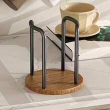 1 pieza Soporte ergonómico para taza de café, organizador de cocina para el hogar para tazas, vasos, adecuado para el hogar, cafetería, oficina, hotel, organizador decorativo y funcional para tazas/vasos de papel/tazas y viajes