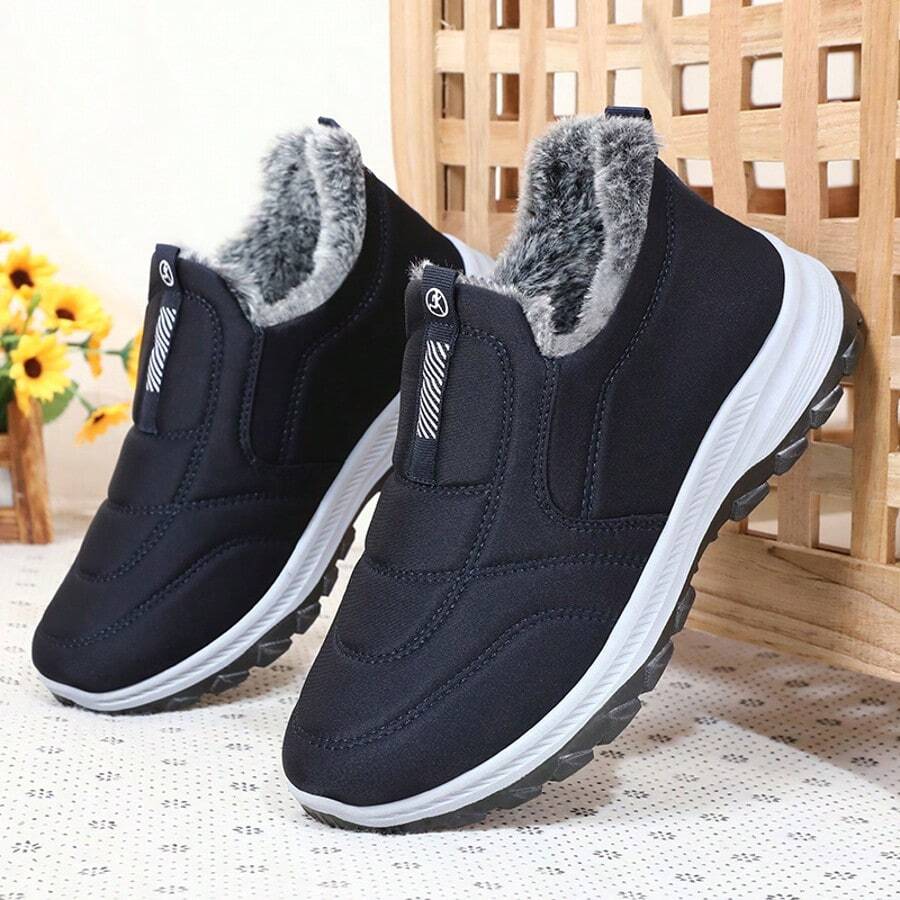 Couples Snow Boots, Men's Snow Boots, Outdoor Sports Shoes/Boots For Autumn/Winter, Men's Winter Boots, Women's Ankle Boots, Autumn Ankle Boots, Hiking Boots, Outdoor Camping Adventure Trekking Boots, Slip-On Men's Winter Shoes, Outdoor Sports Shoes Work Boots, Suitable For Men's Autumn/Winter Ankle Boots And Women's Shoes - Blue - View 1