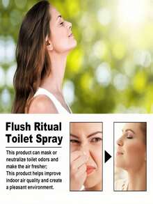 1pc Fragrant & Fresh Bathroom Spray, Sandalwood Scent Bathroom Odor Eliminator & Air Freshener / Air Freshening Spray, Long-Lasting Fragrance For Indoor, Bedroom, Toilet, Car, High-End Scented Bottle Can Be Used As Decor, Suitable As Gift For Friends, Family, Boyfriend/Girlfriend - Multicolor - View 4