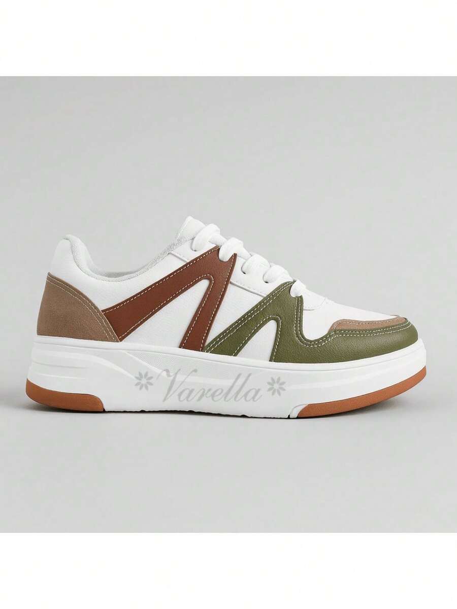 Women's Modern Casual Sneakers Lightweight And Comfortable Promotion - 綠色和白色 - 查看 1