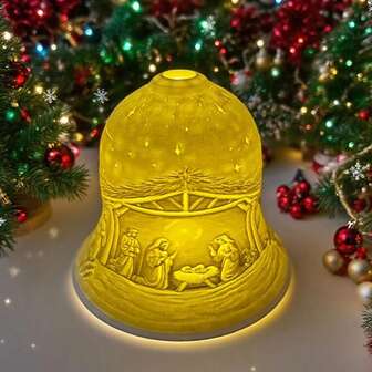 Nativity Statue Candle Holder, Elegant Christmas Scene Candle Holder, Suitable For Home And Party Decoration, Ideal Gift For Friends, Perfect For Tabletop And Room Decor (Candles Not Included), Candle Holder Decor, Best For Christmas, New Year Home Decor Christmas Decorations Winter