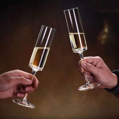 2/6 件欧式优雅高脚酒杯，高端果酒、鸡尾酒、红酒、香槟酒杯