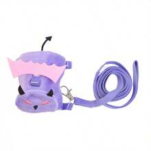 Ferret Harness Leash, Adjustable Demon Style Pet Ferret/Meerkat Vest Harness For Walking, Halloween Costume