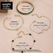 4pcs Shiny Rhinestone Bangle Set] 4pcs Shiny Iced Out Rhinestone Bangle Bracelet Set Stackable Hand Jewelry Bracelet