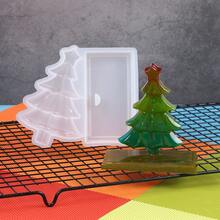 قالب سيليكون لصنع زخرفة ثلاثية الأبعاد لعيد الميلاد، قالب لإطار صورة، ديكور مكتبي
