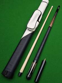 JIAN YING Taco de billar profesional estilo americano JY, taco de 9 bolas, agarre de lino, resistente al sudor y al deslizamiento, 1 pieza de taco de billar profesional, construcción de madera de arce, punta de 12.5 mm, peso 18-20 onzas, golpe preciso, longitud 148 cm/58 pulgadas, incluye 1 taco, protector de punta de taco, 1 funda de taco, 1 extensión, 1 guante, 1 paño de taco, opción ideal para entusiastas del billar