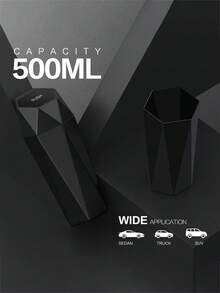 Car Trash Can With Lid , Car Cup Holder Trash Can, Mini Essential Car Accessories For Interior, Leakproof Garbage Can , Multipurpose Organizers And Storage For Car, Home, Kitchen, Office. - đen - Xem 5