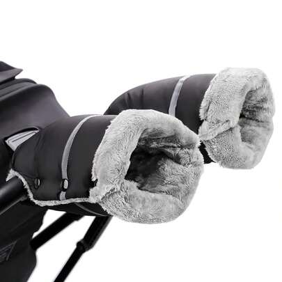 Baby Stroller Warm Gloves, Outdoor Windproof Waterproof Handlebar Cover For Pram In Winter, Snow Season