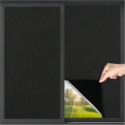 Película adhesiva de protección UV para ventanas, película opaca para bloquear el sol, película de ventana con control de calor y arcoíris, para oficina, sala de estar y baño