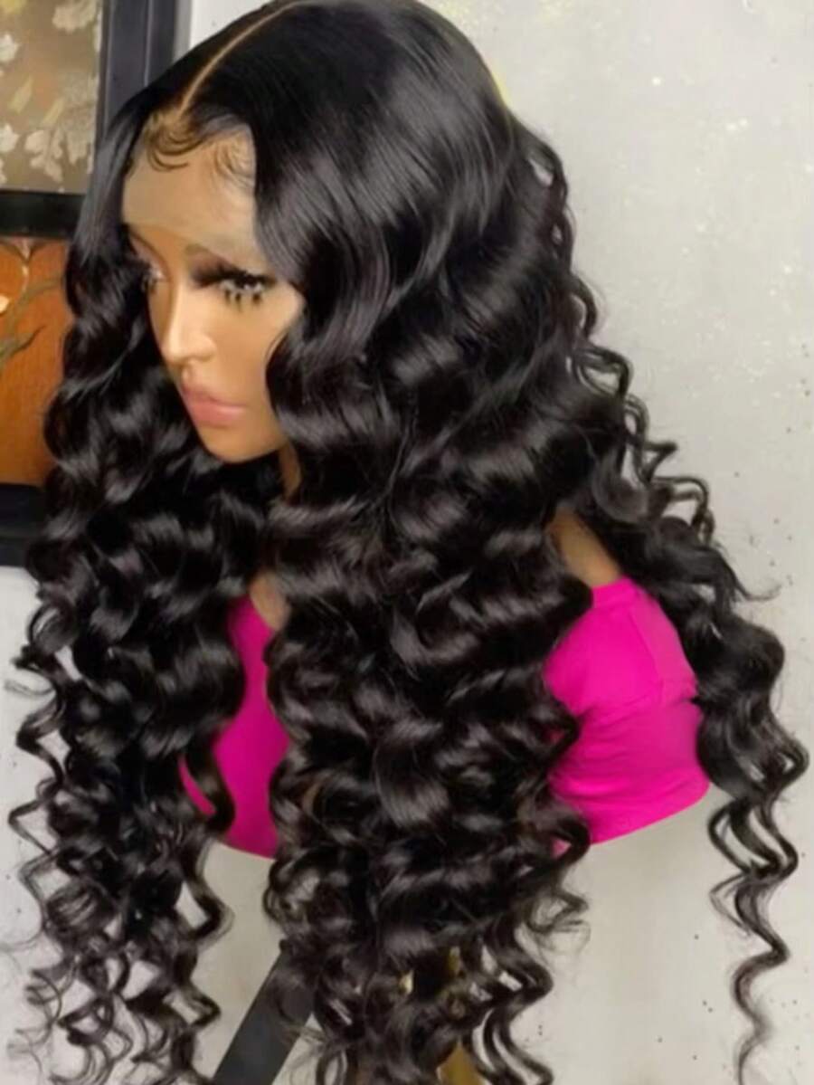 CEXXY 13x6 Human Hair Front Lace Wig, Brazilian Wig With Natural Waves, Deep Wave Wig, 100% Baby Hair, HD Lace, Glue-Free Wig, 180% Density, 360° Human Hair Lace Wig - SPure Natural - Xem 1