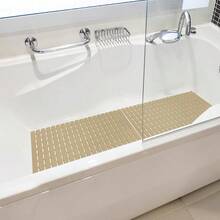 Shower Mat Non Slip Bathtub Mat With Suction Cups And Drain Holes 27.5 X15.7 Inch Bath Mat For Tub And Shower.Easy DryEasy To Cut