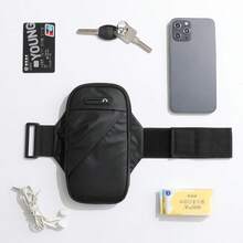 1 Stück Sport Lauf Armtasche, atmungsaktives PU Armband Handyhalter für Frauen Fitness, Outdoor Radfahren Herren Armtasche