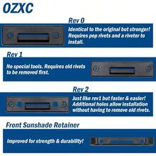 Pestillo deslizante trasero para cubierta de techo lunar, bloqueo de techo, Rev 0, retenedor F 84900118, compatible con Traverse, Acadia, Enclave - inicial - Ver 3